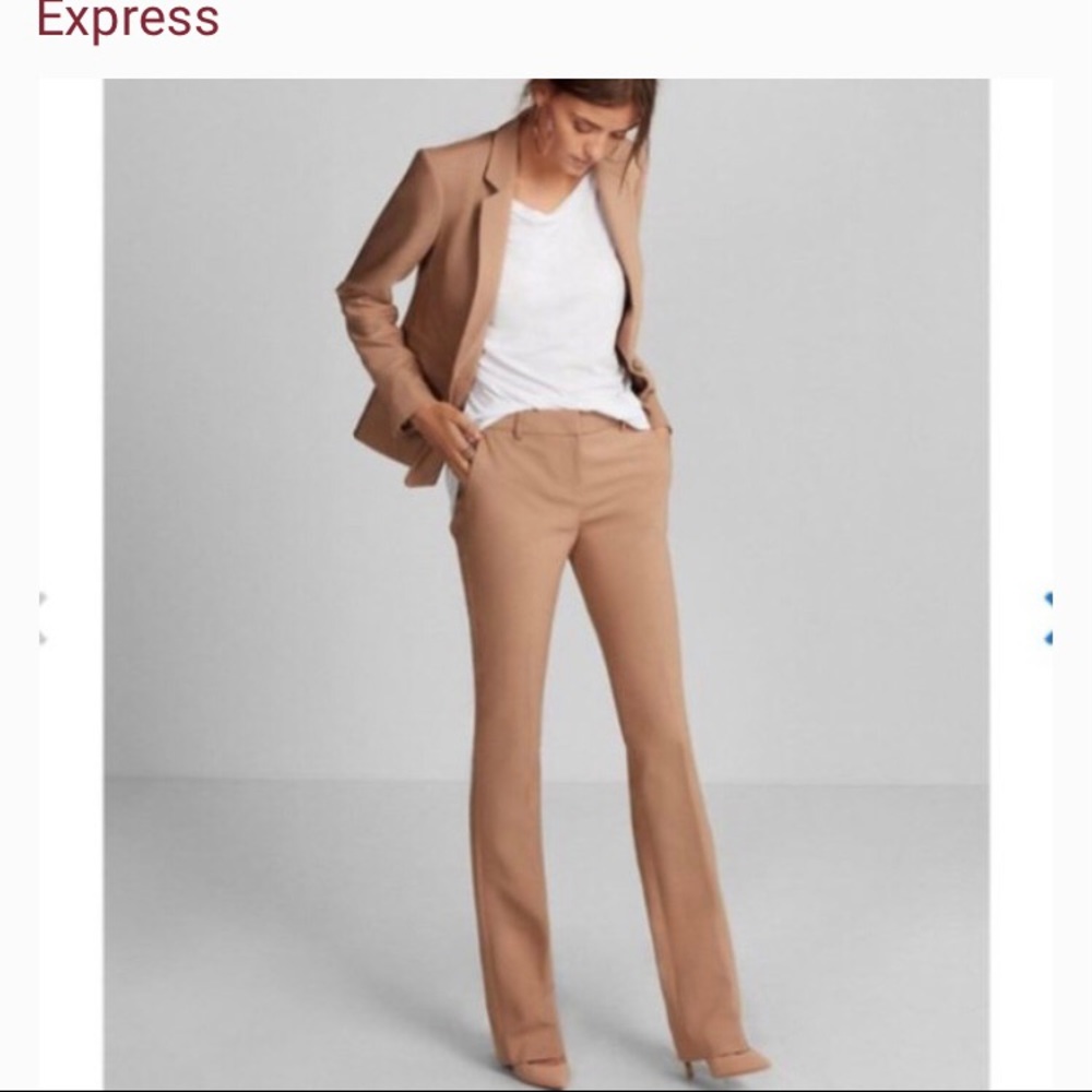 Express mid rise dark khaki